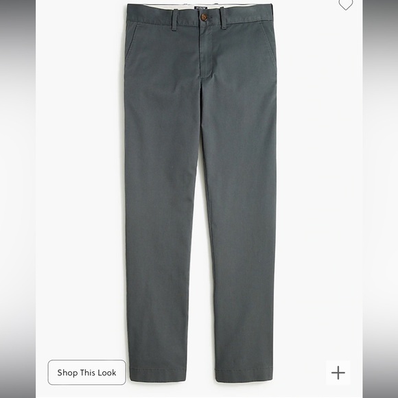 NWT J Crew Factory Straight Fit‎ Flex Chino Pant in Dark Grey Size 29 x 32 - Picture 2 of 7